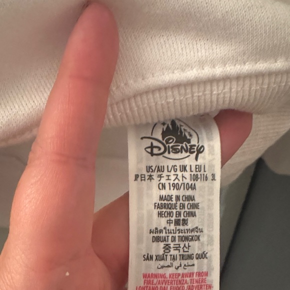 Disney White Crewneck Sweater with Mickey Mouse - Picture 3 of 5